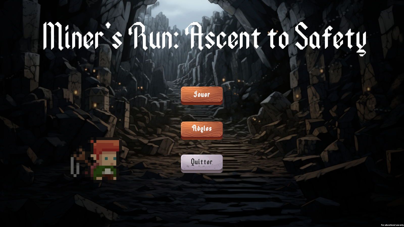 capture d'écran du jeu vidéo de Simon se déroulant dans une mine